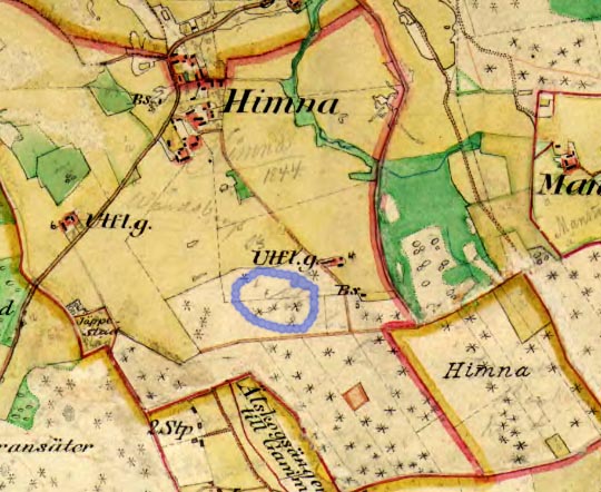 Häradsekonomisk karta från 1870-talet
